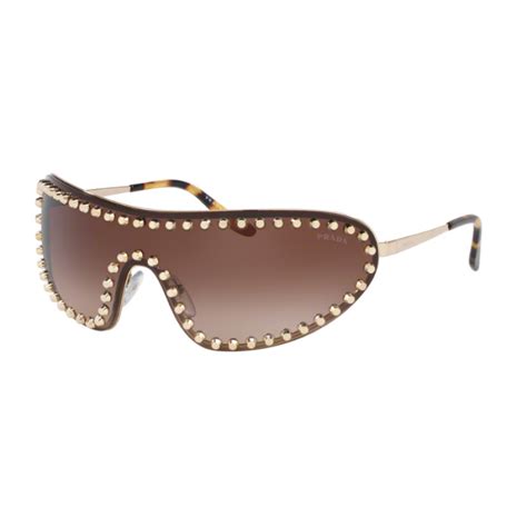 Prada PR 73VS 5086S1 Sunglasses in Pale Gold